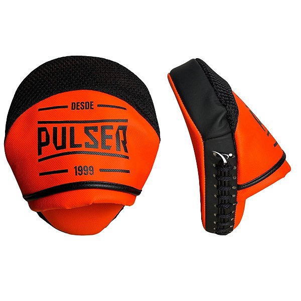 PAR MANOPLA DE FOCO TRADICIONAL - PRETO COM LARANJA - PULSER