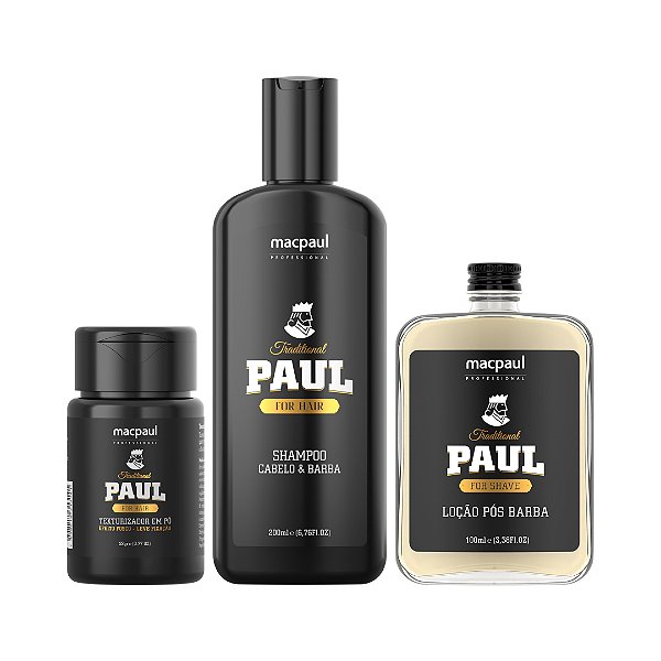 Kit Elegant Loção Texturizador Shampoo Traditional Paul
