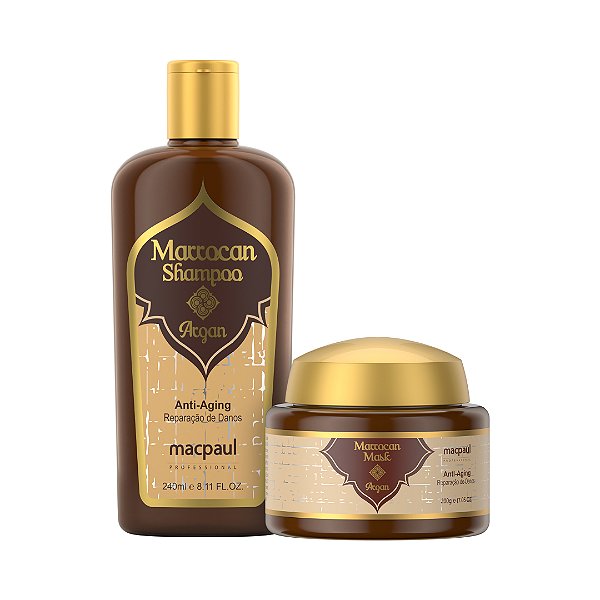 Kit Shampoo E Máscara Marrocan Argan