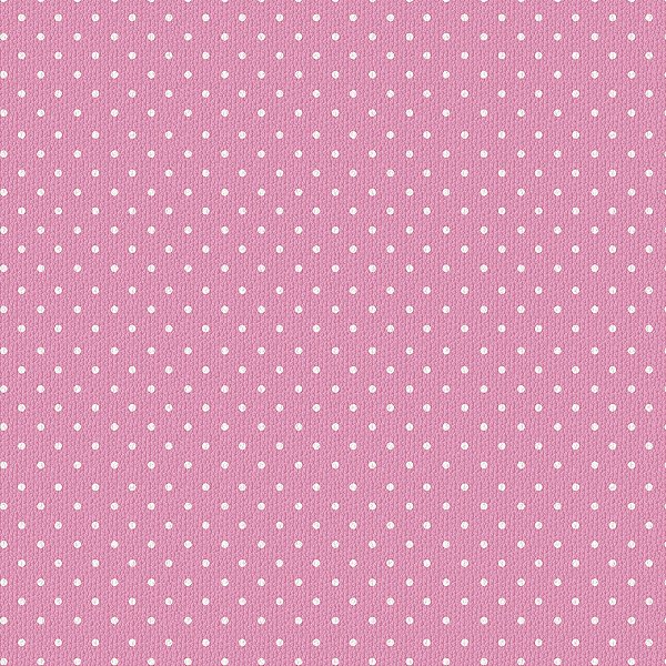 Sintético Corano Estampado Bolinhas Pink - 1,40Mt de Largura
