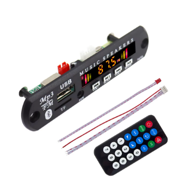 12V MP3 Player Decodificador Placa Bluetooth 5.0 USB TF Rádio Módulo AUX Kit Carro Sem Fio MP3 Music Player