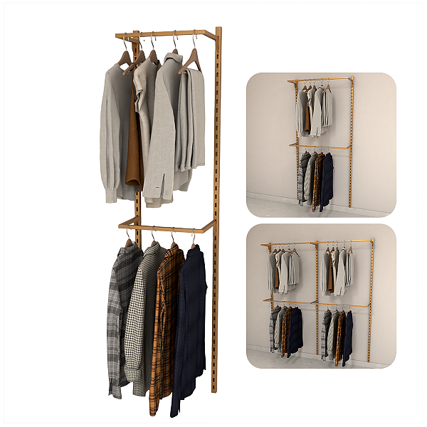 Arara Cremalheira Modular Ajustável - CRR 50cm - 100cm - 150cm
