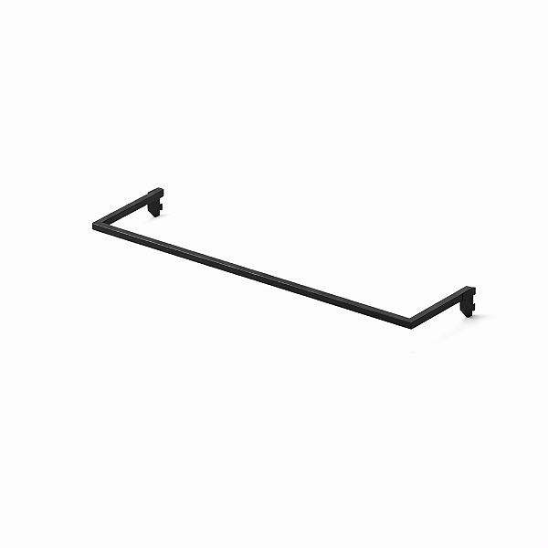 Régua RG Magazine 120x30 - Suporte para Cremalheira de Loja - Para Cabideiros e Prateleiras