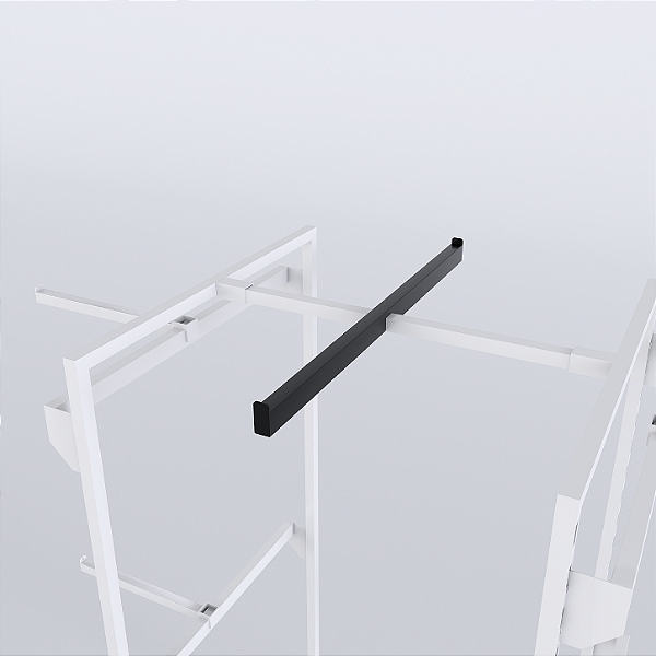 Régua Dupla RT 30x30 Magazine - Varão Frontal para Cremalheira - Exposição nos Dois Lados
