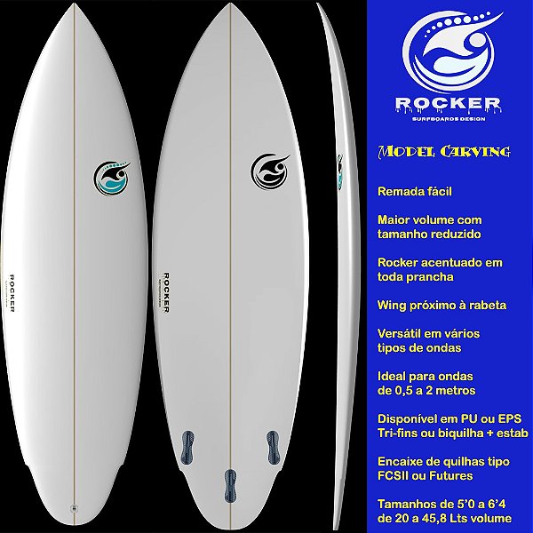 Model Carving Sob encomenda de 5'0'' a 6'4''