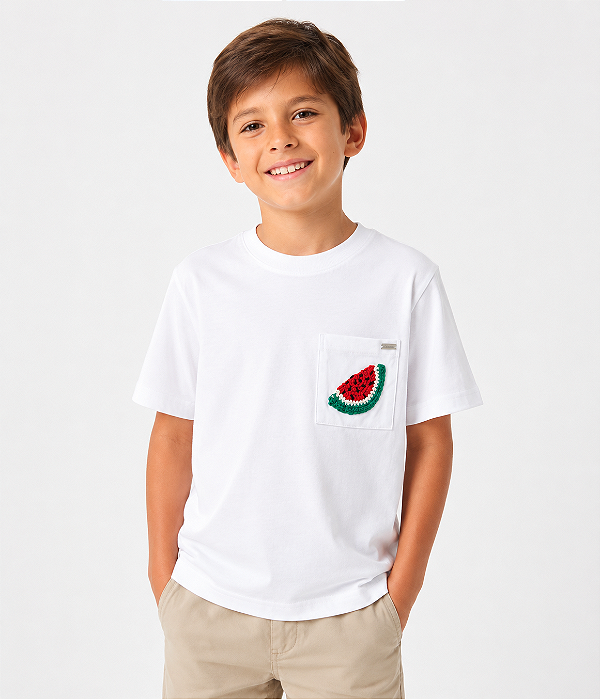 CAMISETA INFANTIL MODAL MELANCIA