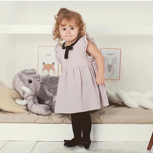Vestido Infantil Laço