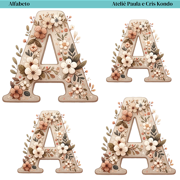 Decorafácil Alfabeto - Jardim
