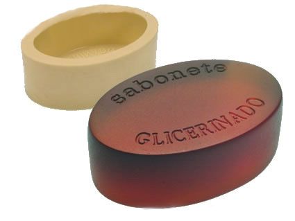 Molde de silicone- Oval Sabonete Glicerinado (1 cav.)