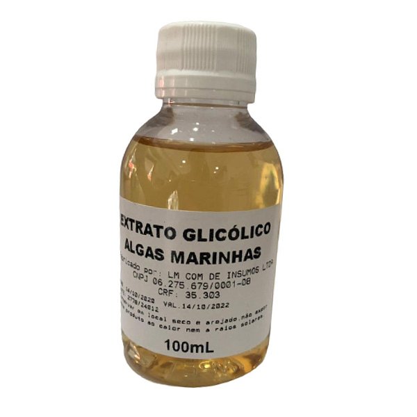 Extrato Glicólico de Algas Marinhas - 100mL