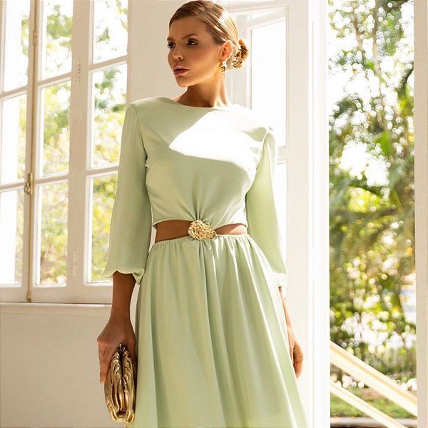 Vestido Tamara - Verde Claro