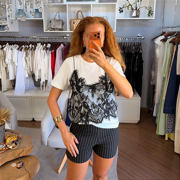 T-shirt Renda Ilusion