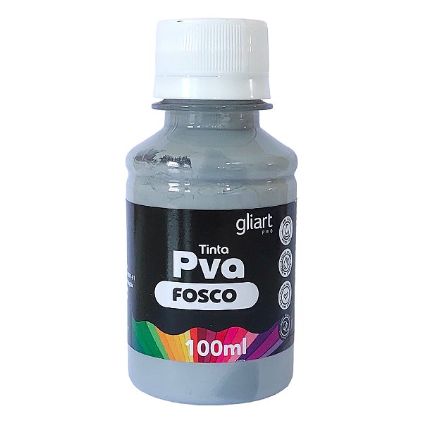 Tinta PVA Fosca 100ml - Cinza Lunar
