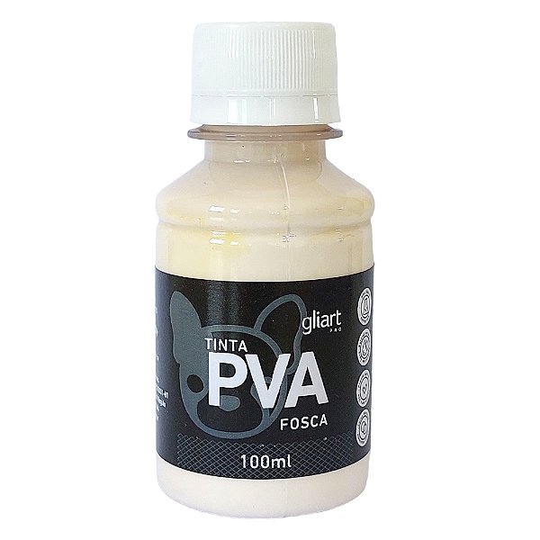 Tinta PVA Fosca 100ml - Porcelana