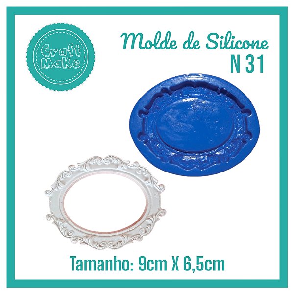 Molde de Silicone 31 - Moldura Provençal M