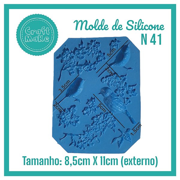 Molde de Silicone 41 - Passarinhos