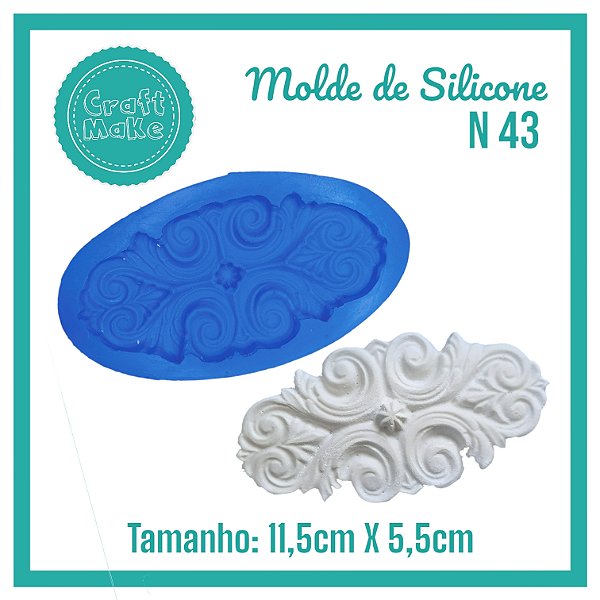 Molde de Silicone 43 - Aplique Los Angeles