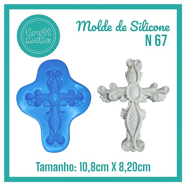 Molde de Silicone 67 - Cruz