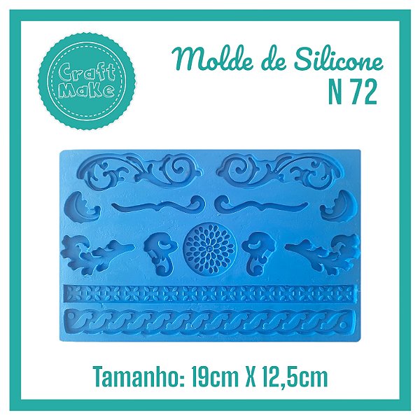 Molde de Silicone 72 - Arabescos
