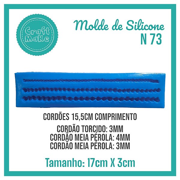 Molde de Silicone 73 - Cordões