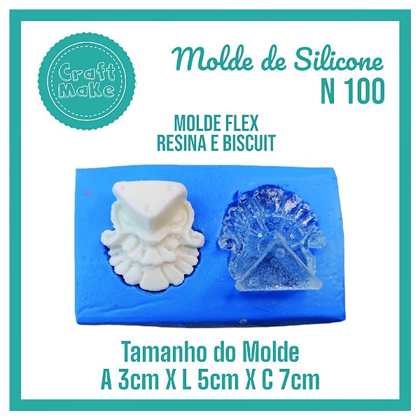 Molde de Silicone 100 - Pézinhos Colizeu - Molde Flex