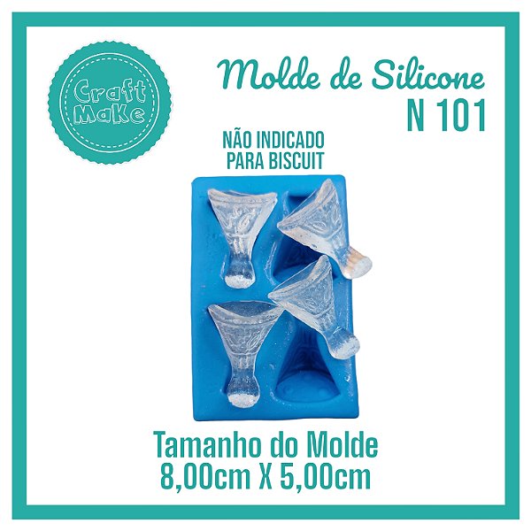 Molde de Silicone 101 - Pézinhos Coluna
