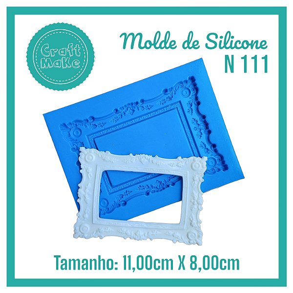 Molde de Silicone 111 - Moldura Retangular GG Provance