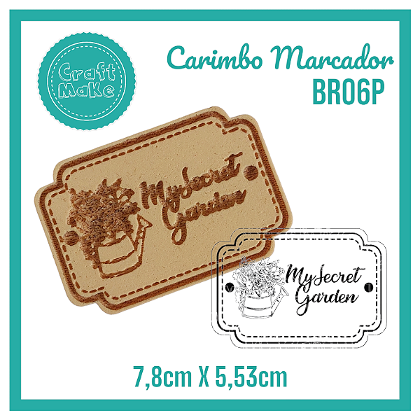 Carimbo Marcador BR06P - My Secret Garden
