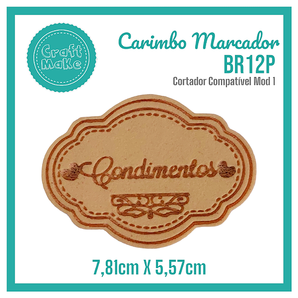 Carimbo Marcador BR12P - Condimentos