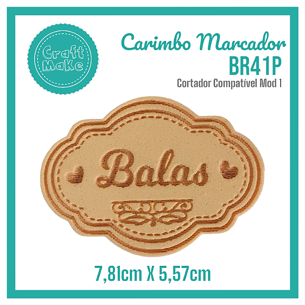 Carimbo Marcador BR41P - Balas