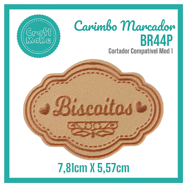 Carimbo Marcador BR44P - Biscoitos