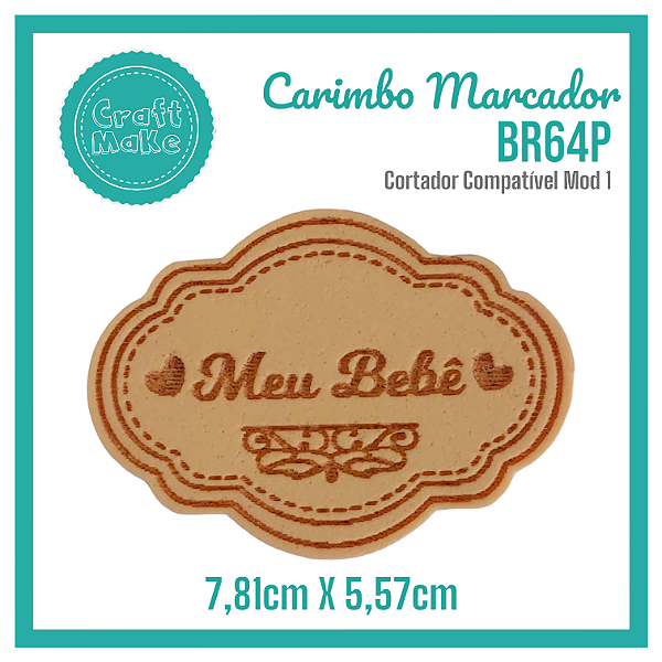 Carimbo Marcador BR64P - Meu Bebê