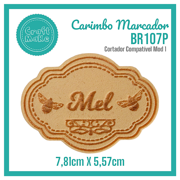 Carimbo Marcador BR107P - Mel