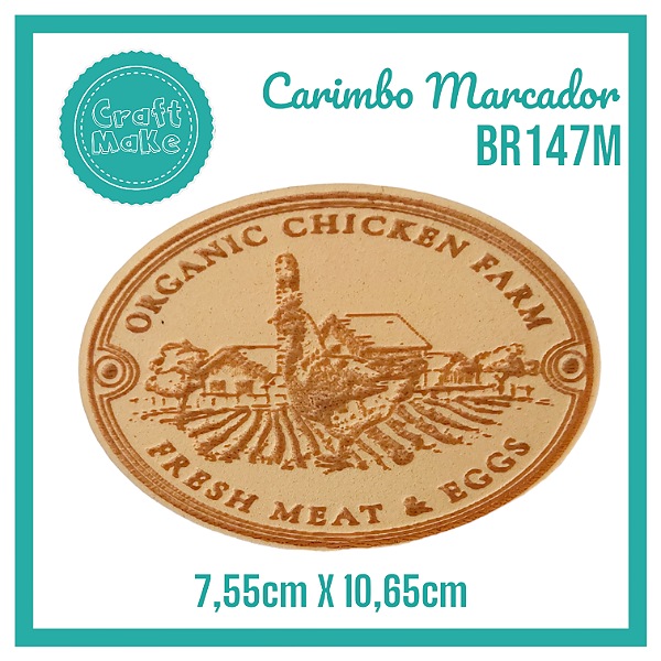 Carimbo Marcador BR147M - Galinha Farm House