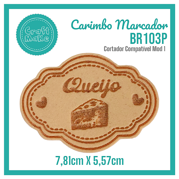 Carimbo Marcador BR103P - Queijo