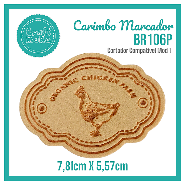 Carimbo Marcador BR106P - Galinha
