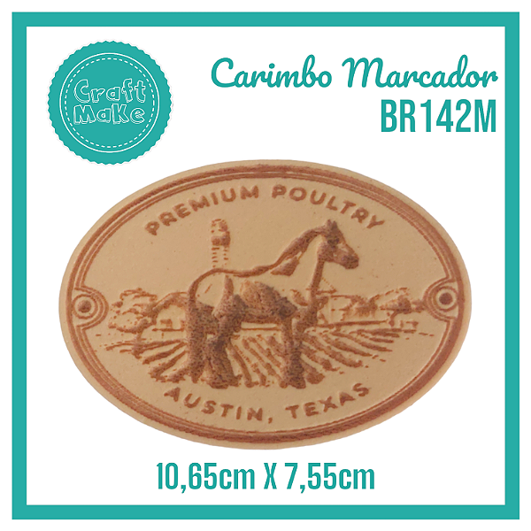 Carimbo Marcador BR142M - Cavalo Farm House
