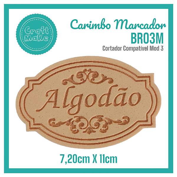Carimbo Marcador BR03M - Algodão