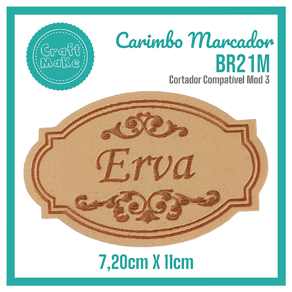 Carimbo Marcador BR21M - Erva