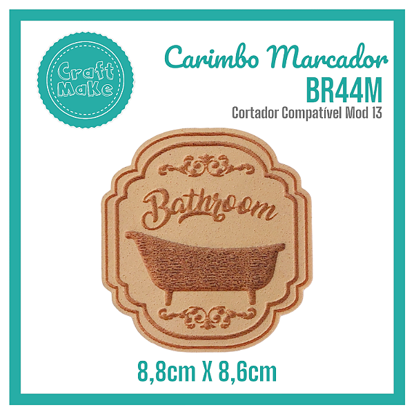 Carimbo Marcador BR44M - Bathroom