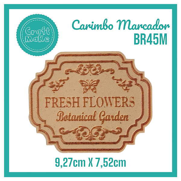 Carimbo Marcador BR45M - Fresh Flowers