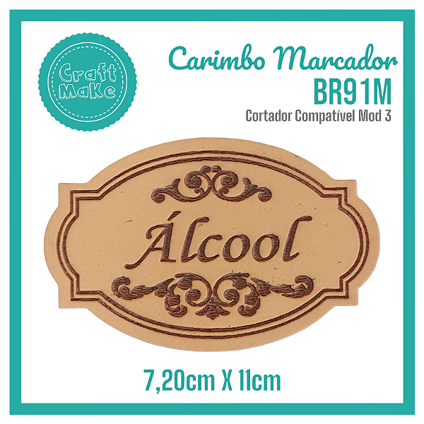 Carimbo Marcador BR91M - Álcool