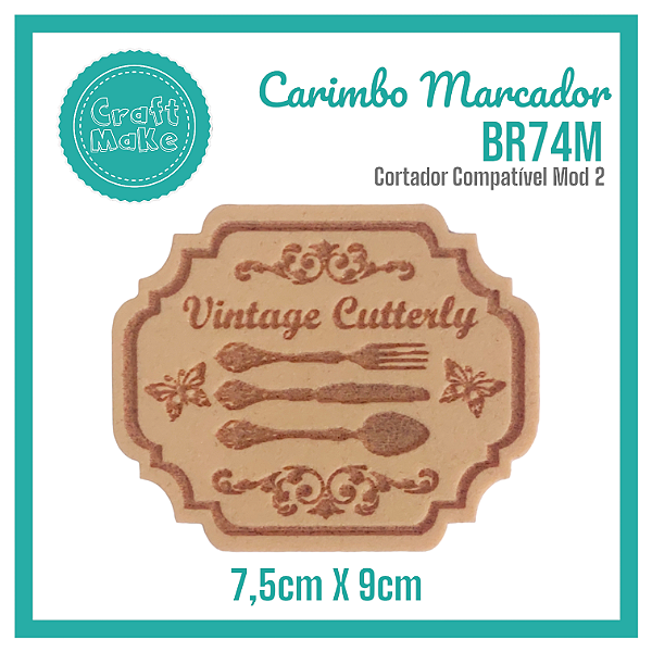 Carimbo Marcador BR74M - Talher Vintage