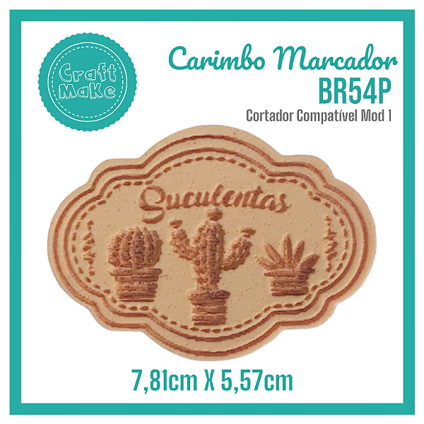 Carimbo Marcador BR54P - Suculentas