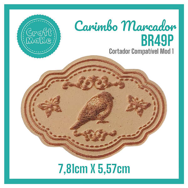 Carimbo Marcador BR49P - Passarinho