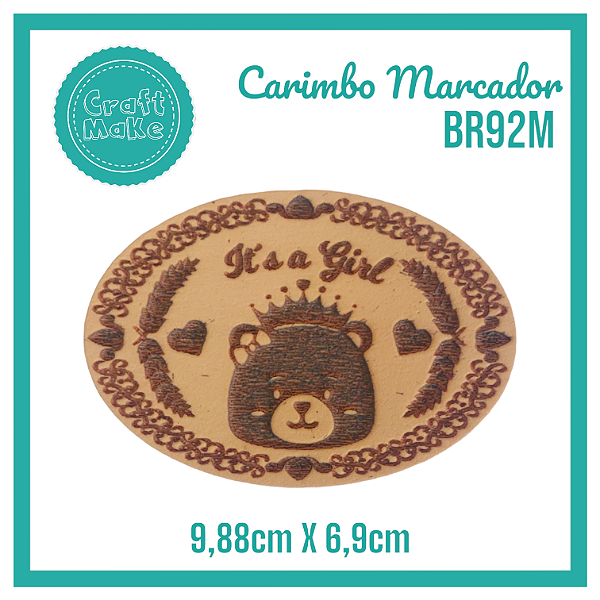 Carimbo Marcador BR92M - It´s a Girl Ursinha