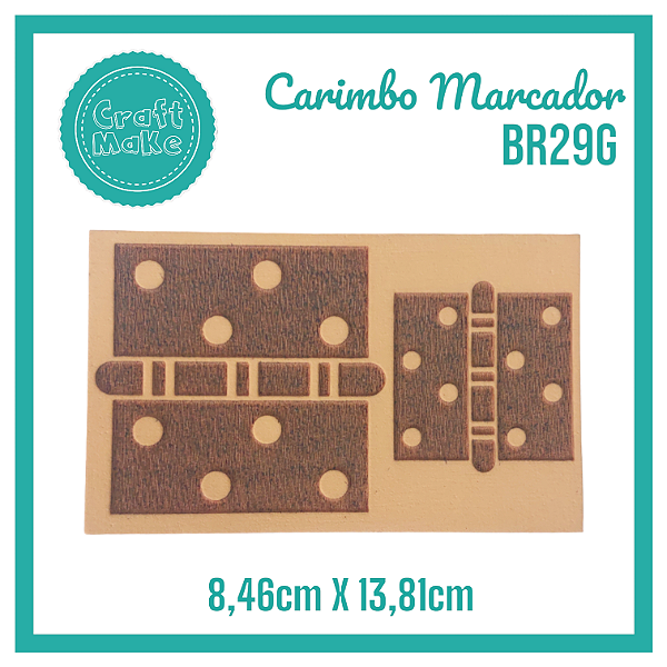 Carimbo Marcador BR29G - Dobradiça Retrô