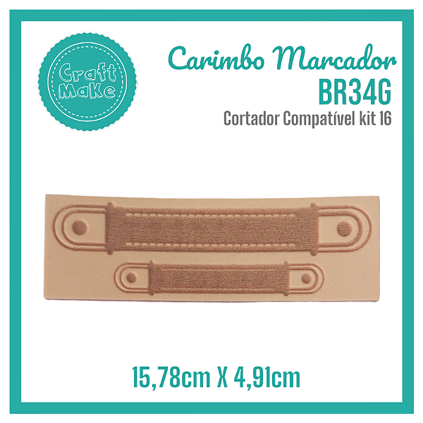 Carimbo Marcador BR34G - Alça Redonda Persponto
