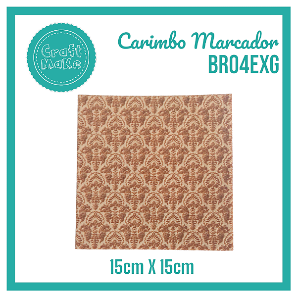 Carimbo Marcador BR04EXG - Textura Adamascado