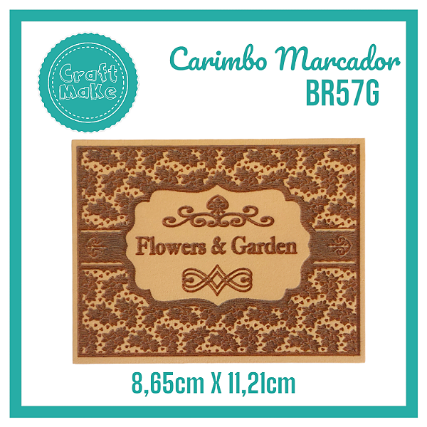 Carimbo Marcador BR57G - Flowers e Garden Collection